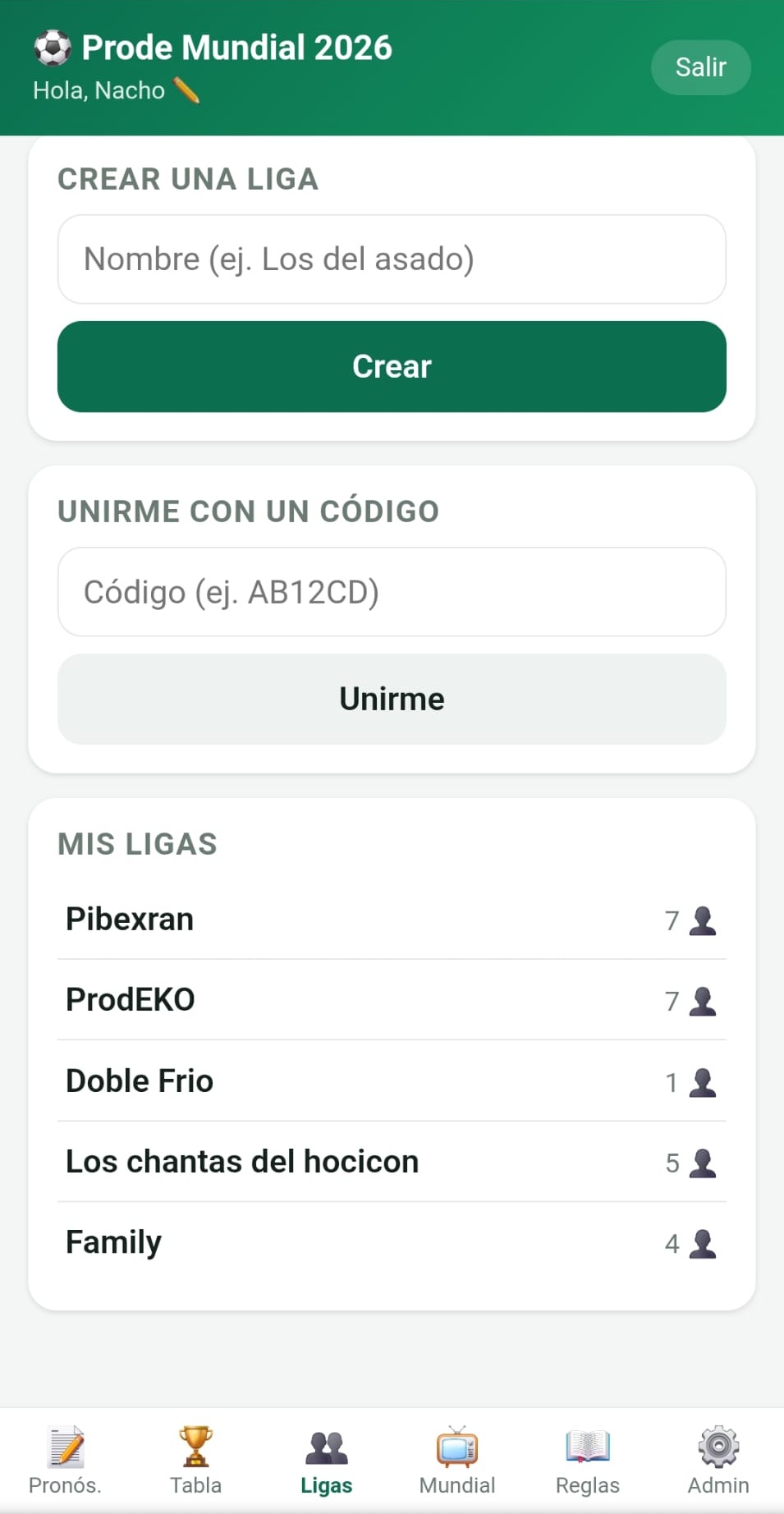 Create your own league