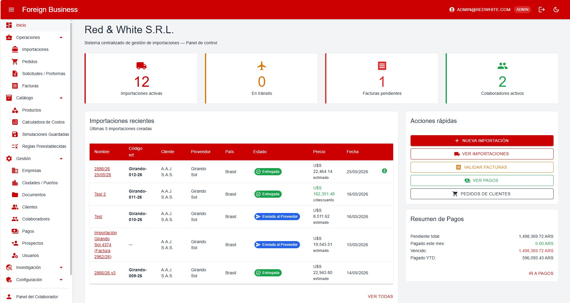 Foreign Business App screenshot 1